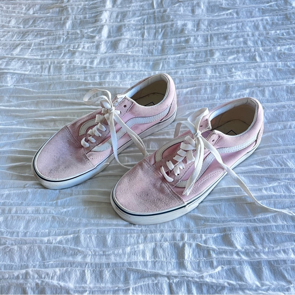 Vans Women's Light Pink Canvas Old Skool Sneakers